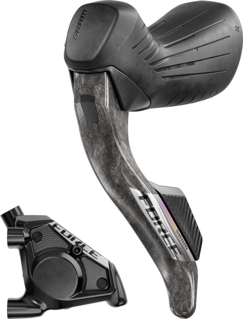 SRAM Leva del cambio/freno Force eTap® AXS E1 HRD Set di freni a disco FM 2x12 velocità
