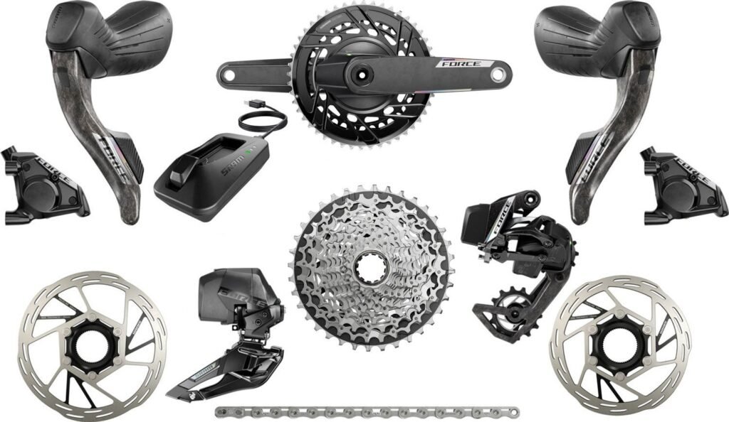 SRAM Gruppo Force E1 48-35T Powermeter Carbon AXS a 12 velocità