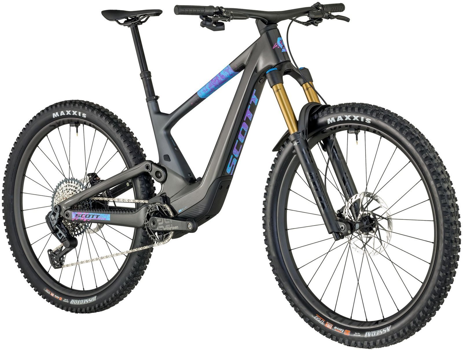Scott Tensione eRide 900 Tuned (EU) Carbonio grezzo Marmo viola
